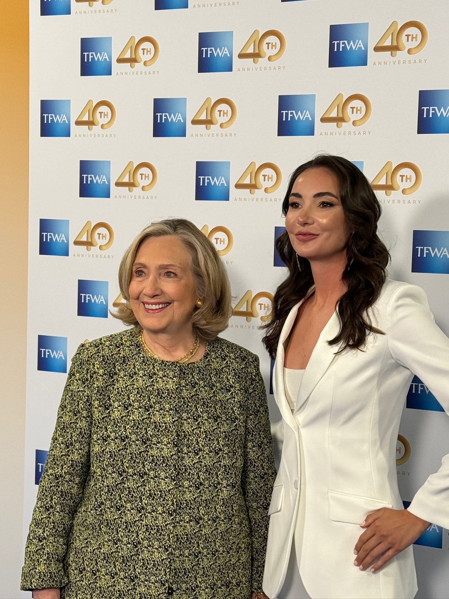 TFWA 40th · with Hillary Clinton