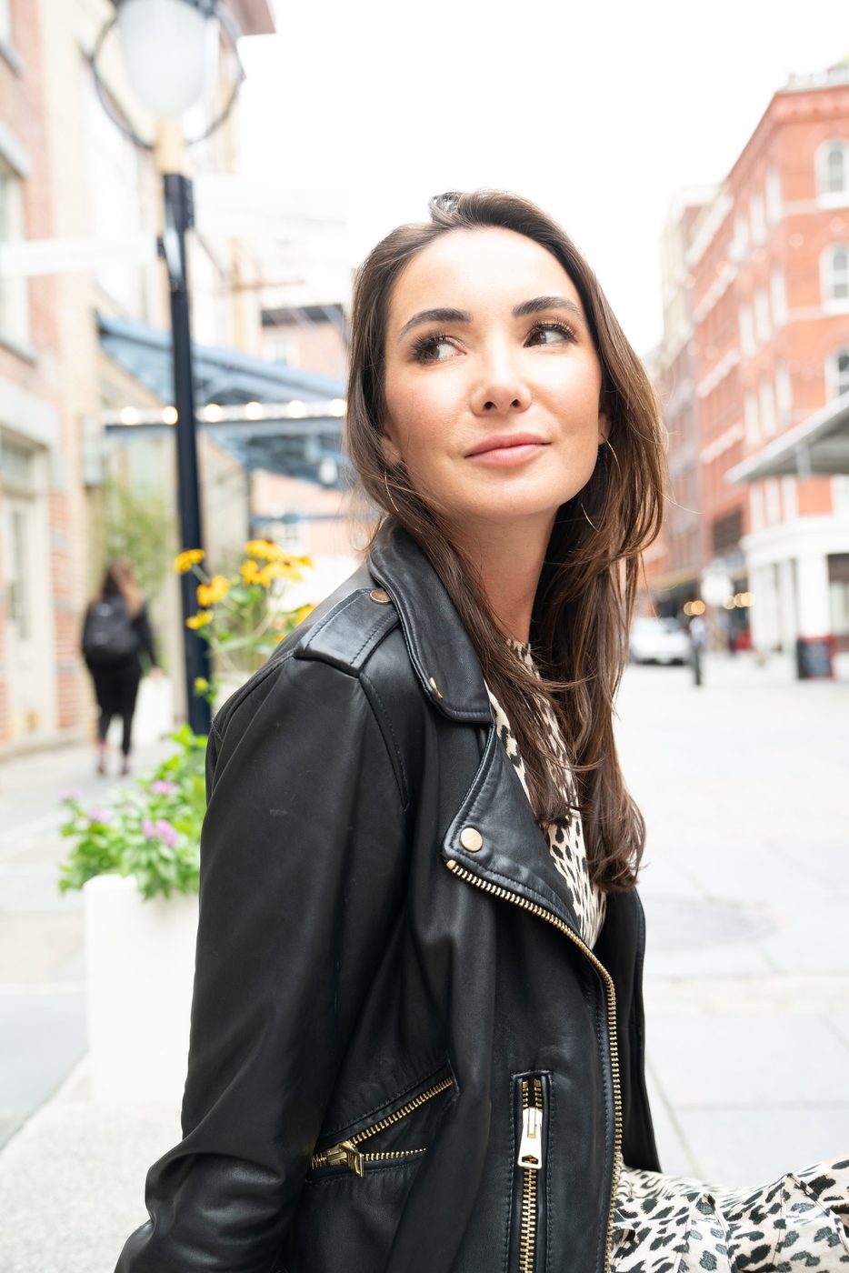 Sam Rad: New York City, leather jacket