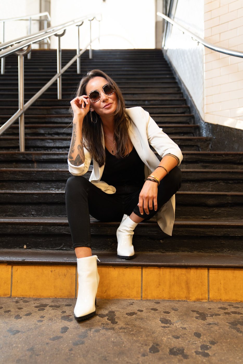 Sam Rad: New York City, subway stairs